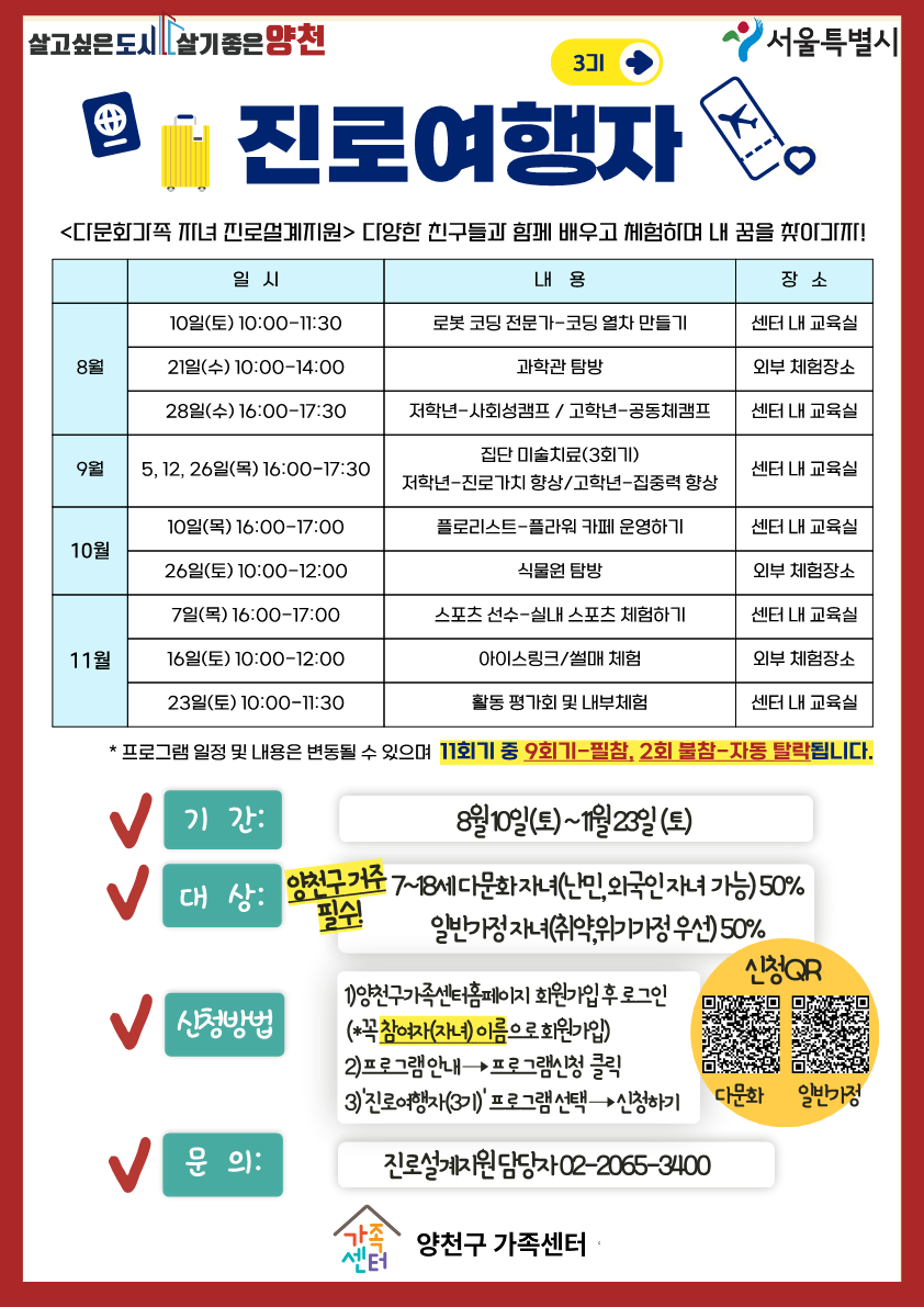 진로여행자(3기)-일반가정자녀(마감)