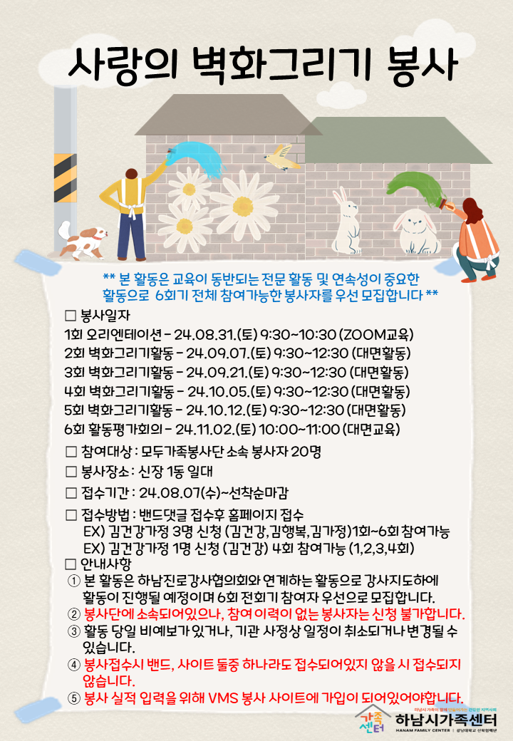 모두가족봉사단-10월 벽화그리기 봉사