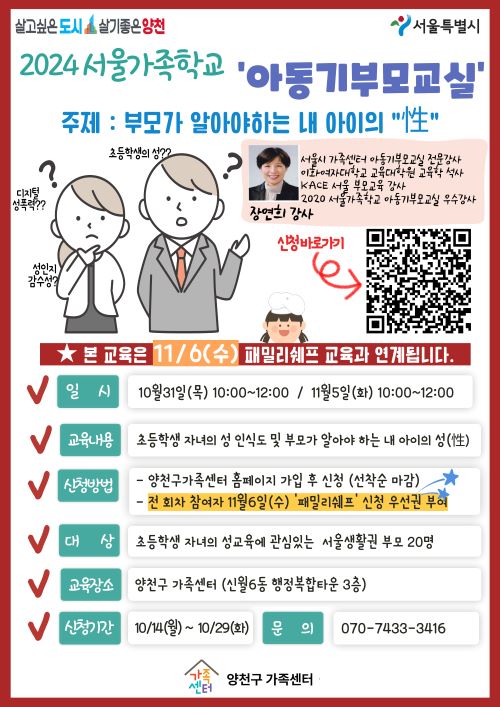 아동기 부모교실- 부모가 알아야하는 내아이의 성(性)