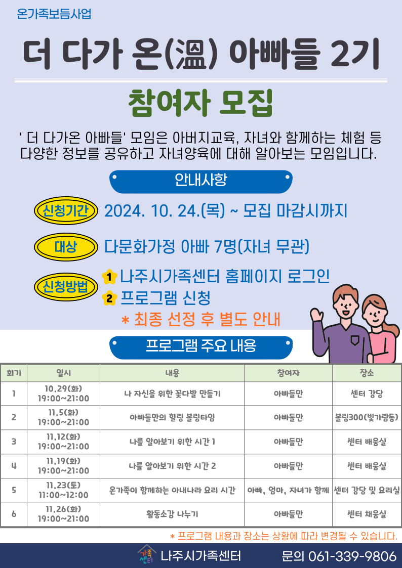 더 다가온(溫) 아빠들(다양한 가족의 따뜻한 아빠들) 2기